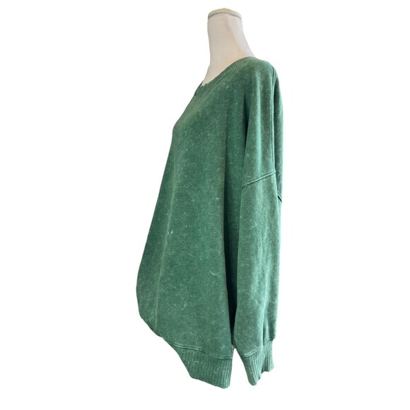 SO Juniors Oversized Weekend Tunic XL Green Long Sleeve Pullover Lightweight NWT - Picture 6 of 11